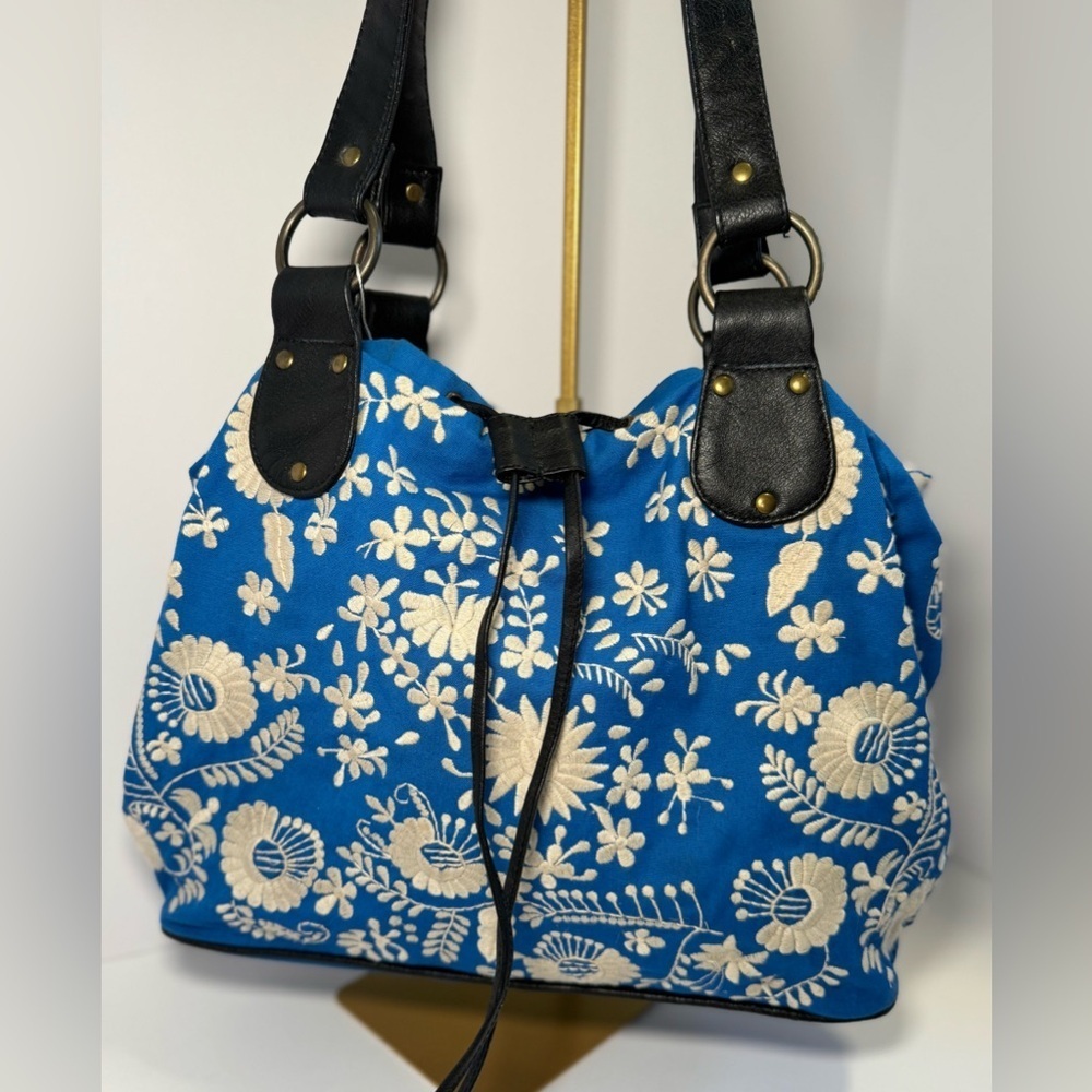 Beautifully embroidered cotton purse